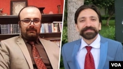  فرخ فروزان (راست) و پیام درفشان، وکلای دادگستری ساکن تهران 