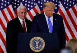 U.S. President Donald Trump and Vice President Mike Pence