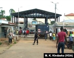 Border check point between Cameroon and Equatorial Guinea at Kiossi, June 5, 2018