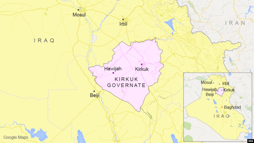 Wilauah Hawijah di Kirkuk, Irak.