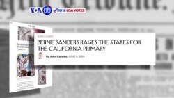 VOA60 Elections - The New Yorker: Democratic primary climaxes tomorrow as the biggest prize, California, is up for grabs