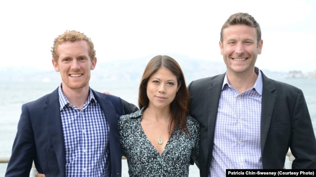 At I-DEV International, Jason, right, worked closely with Patrick Watson, left, and Patricia Chin-Sweeney, center, to help businesses in emerging markets.