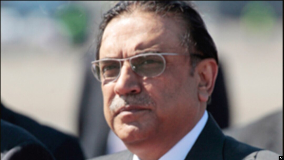 Pakistan's President Asif Ali Zardari, May 12, 2011 (file photo)