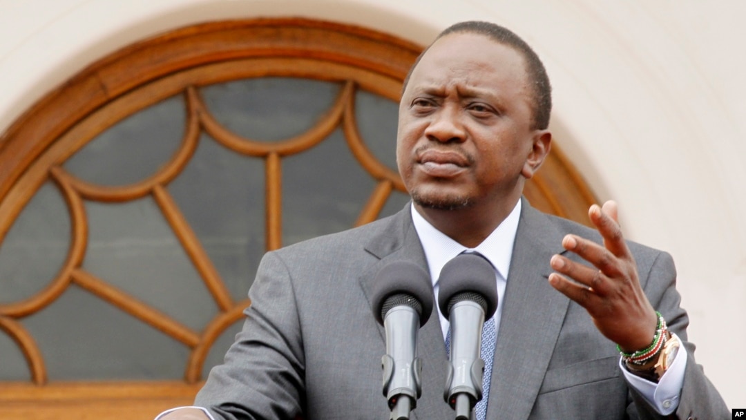 Kenya's President Uhuru Kenyatta announces plans to build a separate prison for terrorist suspects, Feb. 16, 2016.