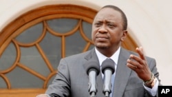Kenya's President Uhuru Kenyatta announces plans to build a separate prison for terrorist suspects, Feb. 16, 2016.