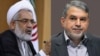 صالحی امیری وزیر ارشاد (راست) و منتظری دادستان کل ایران