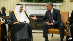 Le roi Salmane avec Barack Obama à la Maison Blanche, Washington, vendredi 4 septembre 2015. (AP Photo/Evan Vucci)