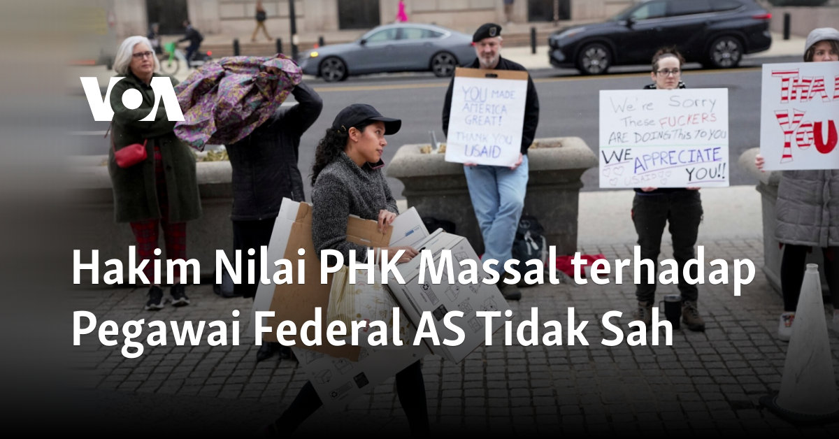 Hakim Nilai PHK Massal terhadap Pegawai Federal AS Tidak Sah