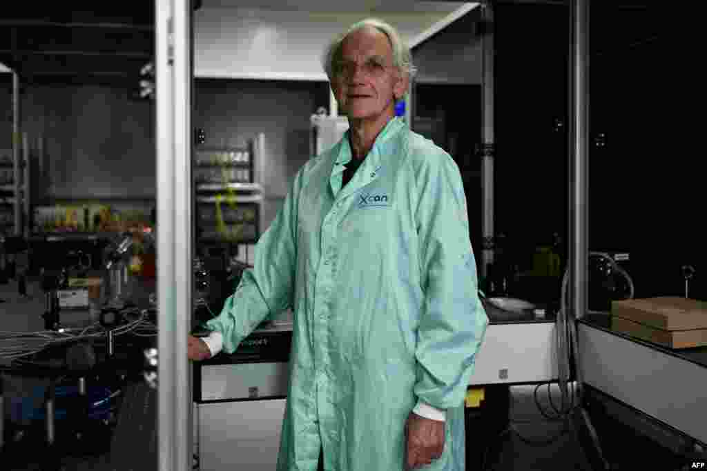 عکسی از جرارد مورو یکی از برندگان جایزه فیزیک نوبل ۲۰۱۸ برای نوآوری او در حوزه فیزیک لیزر