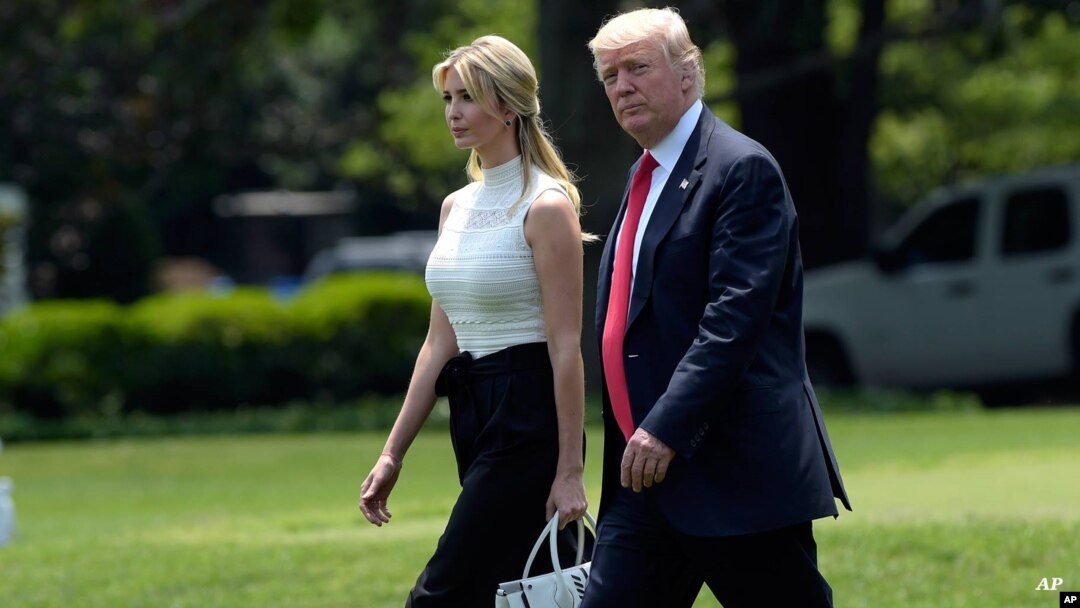 Tổng thống Donald Trump và con gái Ivanka Trump