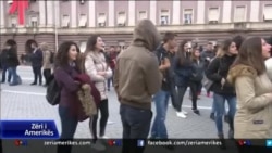 Protesta e studentëve në Tiranë