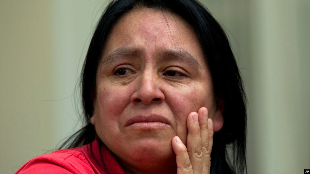 María Chavalan-Sut de Guatemala, durante una entrevista en la Iglesia Metodista Unida Wesley Memorial en Charlottesville, Virginia, el miércoles 17 de julio de 2019.