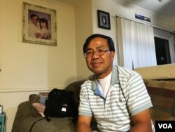 Boun Sambun, 57, an applications engineer at a software company in San Jose and a former electrical engineer at Intel, gives an interview at his house in San Jose, CA, on September 1, 2016. (Sophat Soeung/VOA Khmer)