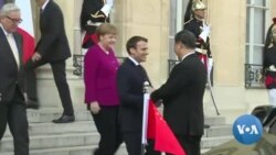 Macron, Merkel na Juncker Bakiriye Prezida w'Ubushinwa Xi Jinping i Paris