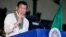 FILE - Philippine President Rodrigo Duterte gestures while addressing army troops during the 120th anniversary celebration of the Philippine Army, April 4, 2017, at Fort Bonifacio.