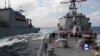 中国抗议美军舰巡航南中国海