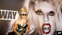 US singer Lady Gaga poses for the media during a press conference in New Delhi, India (file photo)