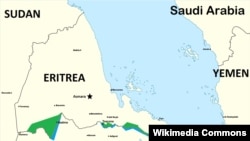 A map delineates past areas of conflict between Ethiopia and Eritrea.