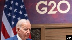 Президент США Джо Байден під час саміту G20 в Індонезії, 14 листопада 2022. AP Photo/Alex Brandon