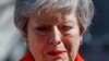La Première Ministre britannique Theresa May annonce sa démission. 10 Downing street idans le centre de Londre, le 24 mai, 2019. 