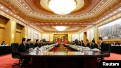 韓國總統朴槿惠，星期四同中國國家主席習近平舉行了會談。
