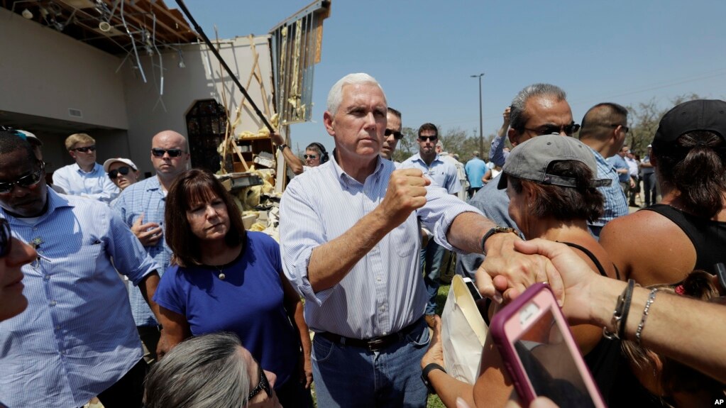 Nënpresidenci Mike Pence në Rockport të Teksasit