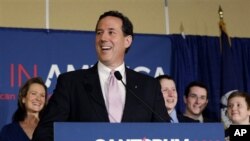 Respublikachi da'vogarlardan biri Rik Santorum 