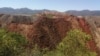 In this photo taken on Dec. 11, 2024, shows ore being pile at the site of Sino Africa's mining n the Mutasa District of Manicaland, Zimbabwe, Dec. 11, 2024.