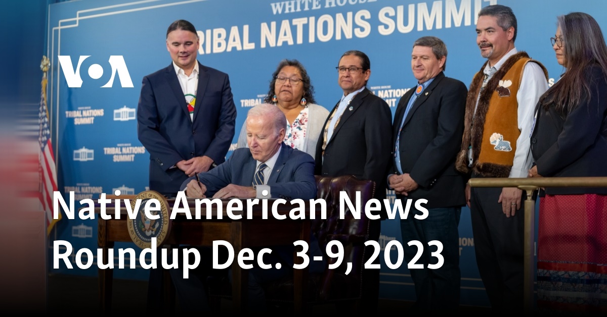 Native American News Roundup Dec. 39, 2023