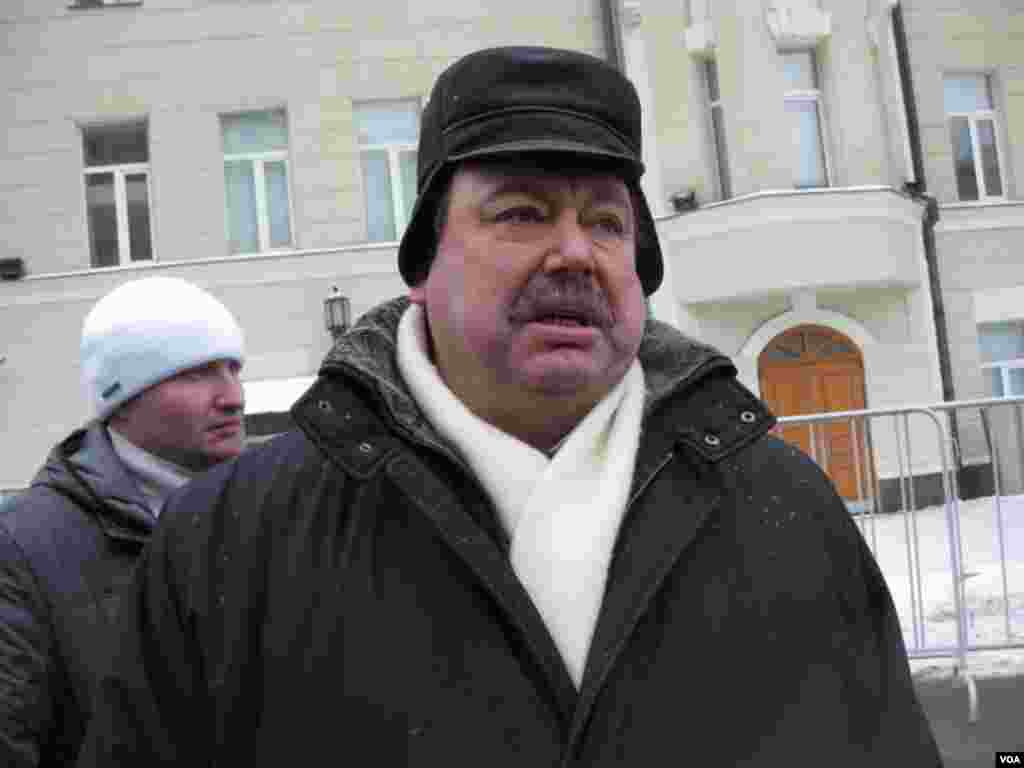 反对派领袖和前国家杜马议员古德科夫。(美国之音白桦拍摄)