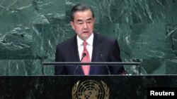 El ministro de Exteriores chino Wang Yi y su homólogo ruso expusieron un mensaje ante la Asamblea General de la ONU que contrata con el mensaje de Donald Trump.