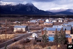 Arctic Village, Alaska, set at the foot of the Brooks Range, about 200 miles north of the Arctic Circle. (AP Photo/Al Grillo)