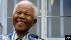 Former South African president Nelson Mandela