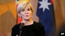 Menteri Luar Negeri Australia, Julie Bishop (foto: dok). 
