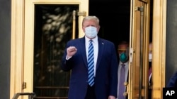  သမ္မတ Trump ဆေးရုံက ဆင်းလာ