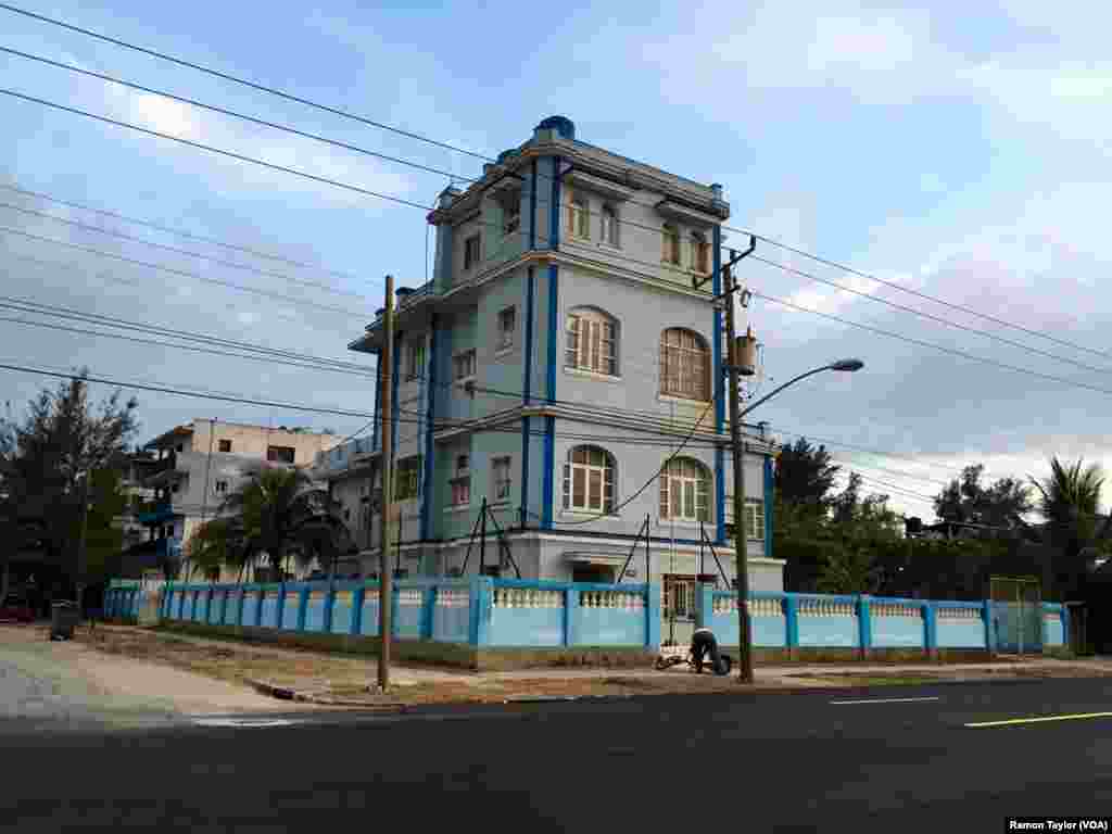 Colorful homes are common throughout Havana, and beyond, such as in this neighboring village.