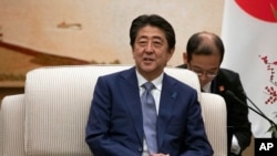 正在中国访问的日本首相安倍