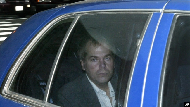 FILE - John Hinckley Jr. arrives at U.S. District Court in Washington, Nov. 18, 2003.