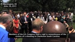 Members of Congress Hold Vigil for Victims of Church Shooting