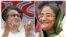 (FILE) Pemimpin politik Bangladesh Khaleda Zia (kiri), ketua Partai Nasionalis Bangladesh (BNP) dan ketua Liga Awami Bangladesh (AL) Sheikh Hasina Wajed. (Farjana K. GODHULY/AFP)