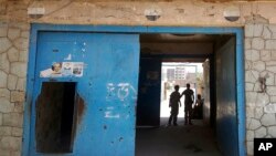 The entrance of Aden Central Prison, known as Mansoura, where one wing is run by Yemeni allies of the United Arab Emirates to detain al-Qaida suspects, is shown in this May 9, 2017 photo in Aden, Yemen. Hundreds detained in the hunt for militants have disappeared into a network of secret prisons run by the UAE and Yemeni militias it created across southern Yemen, where former detainees say torture is widespread.