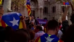 Katalanlar Gözaltıları Protestoyu Sürdürüyor