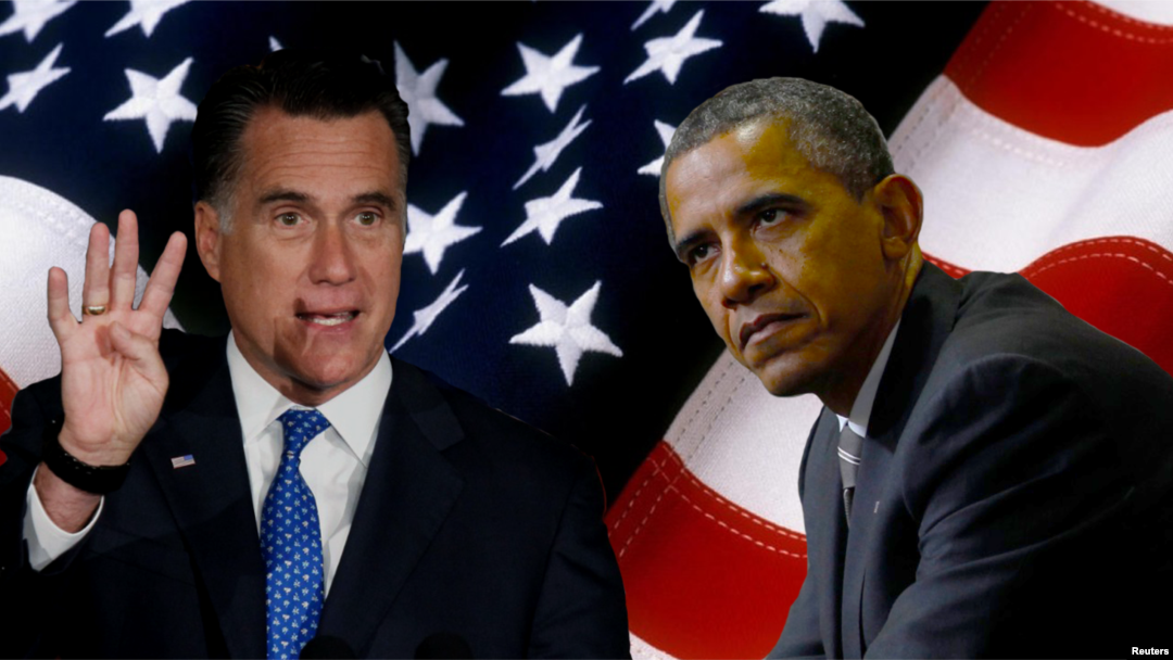 Presiden Barack Obama (kanan) dan kandidat presiden dari partai Republik AS, Mitt Romney (Foto: dok). 