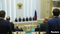 Russia's Federation Council ratifies annexation of four Ukrainian regions. October 4, 2022.