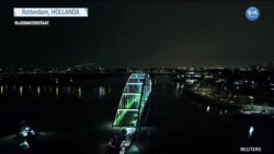 Rotterdam’da Köprü Böyle Taşındı