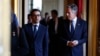 Menteri Luar Negeri AS Antony Blinken (kanan) bertemu dengan Menteri Luar Negeri Prancis Stephane Sejourne, di Quai d'Orsay, Paris, Prancis, pada 19 September 2024. (Evelyn Hockstein/Pool via AP)