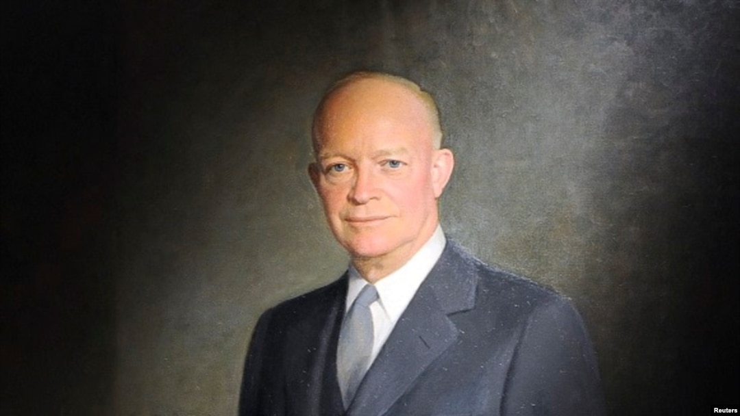 Foto tomada de un óleo de Dwight D. Eisenhower, quien fue el primer expresidente de EE.UU. en recibir los beneficios de la Ley de Expresidentes de 1958. [Reuters] 