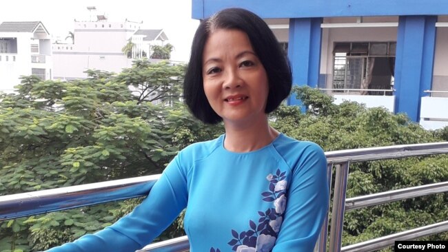 Bà Huỳnh Thị Út, giáo viên dạy văn cấp 2, mẹ của nhà hoạt động Trần Hoàng Phúc.
