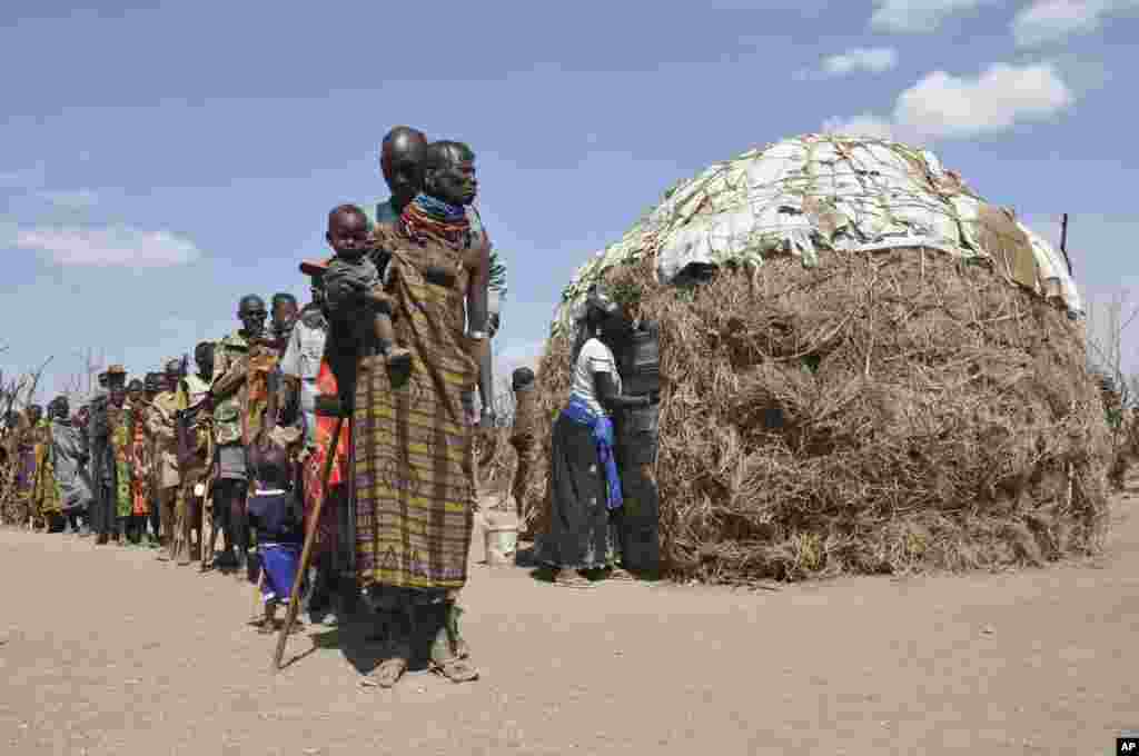 KENYA: Tribes in the Turkana Basin in Ethiopia and Kenya suffer during famine that swept into Somalia and Djibouti where tens of thousands died. AP photo taken Aug. 30, 2011.&nbsp;