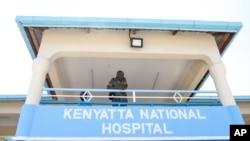 A member of the Kenyan military looks out from the balcony of the recently-completed infectious disease unit of Kenyatta National Hospital, located at Mbagathi Hospital, in the capital Nairobi, Kenya, March 6, 2020.